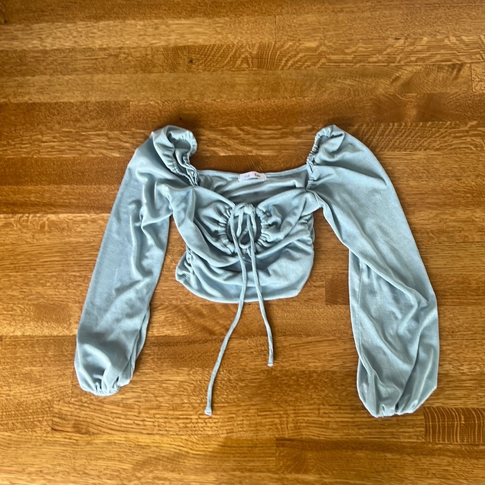 Gab Kate Long Sleeve Top in blue